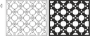 Geometric Circle Lattice Pattern for CNC Laser Cutting Vector