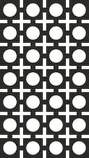Geometric Circles and Crosses Seamless Panel Vector