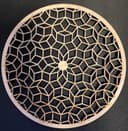 Geometric Cube Pattern Coaster Laser Cut Vector File