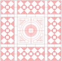 Geometric Decorative Panel Vector for Laser Cutting DXF DWG