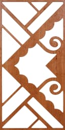 Geometric Decorative Screen Panel Vector Design DXF File