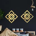 Geometric Diamond Endless Knot Wall Decor Laser Cut Vector DXF