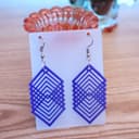Geometric Diamond Layered Earrings Laser Cut Vector DXF File