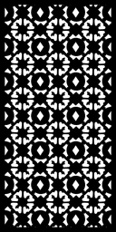 Geometric Floral Lattice Screen Vector Design (DXF/SVG)