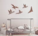 Geometric Flying Birds Wall Art Laser Cut Vector File