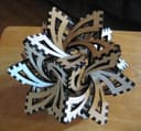 Geometric Frabjous 3D Sculpture Laser Cut Vector File