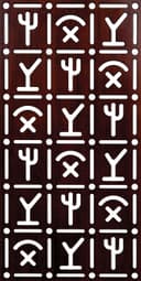 Geometric Grid Pattern Laser Cut Panel Vector DXF File