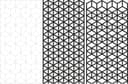 Geometric Hexagon Lattice Pattern Vector for Laser Cutting