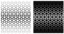 Geometric Hexagon Star Gradient Pattern DXF Vector File