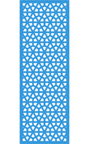 Geometric Hexagonal Room Divider Screen DXF File