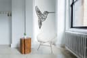 Geometric Hummingbird Wall Art Laser Cut Vector DXF