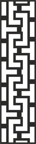 Geometric Interlocking Border Vector Pattern for Laser Cutting