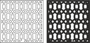 Geometric Interlocking Circles Screen Laser Cut Vector File