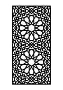 Geometric Islamic Pattern Panel DXF Vector for Laser Cutting