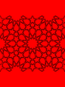Geometric Islamic Pattern Room Divider DXF Template