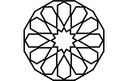 Geometric Islamic Star Pattern Vector DXF File