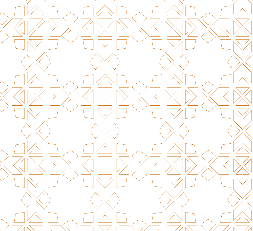Geometric Lattice CNC Pattern Vector File (DWG)