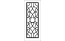 Geometric Lattice Door Panel Vector Laser Cut File