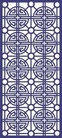Geometric Lattice Ornamental Panel Vector DXF File