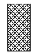Geometric Lattice Room Divider Vector File for Laser Cutting DXF