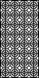 Geometric Lattice Screen Panel DXF Vector File