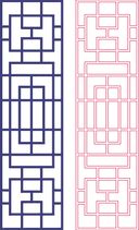 Geometric Lattice Screen Panel Vector - DXF File