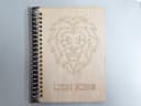 Geometric Lion King Notebook Cover Laser Cut DXF File