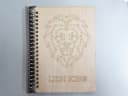 Geometric Lion King Notebook Cover Laser Cut Vector DXF