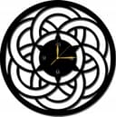 Geometric Mandala Wall Clock Laser Cut File (DXF, SVG)
