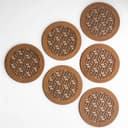 Geometric Pattern Round Coasters Laser Cut Vector File