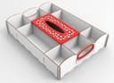 Geometric Serving Tray with Tissue Box Holder Laser Cut File