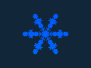 Geometric Snowflake 3D Model STL File for Laser Cutting