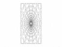 Geometric Spider Web Room Divider Vector DXF File