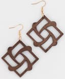 Geometric Square Interlocking Earrings Laser Cut Vector File