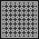 Geometric Star Jali Decorative Panel Laser Cut Vector