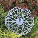 Geometric Wall Clock Laser Cut Template Free Vector File