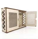 Geometric Wall-Mounted Key Cabinet Laser Cut Vector File