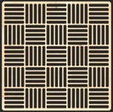 Geometric Woven Grid Laser Cut Pattern Vector File