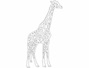 Giraffe Silhouette Vector Design for Laser Cutting DXF File
