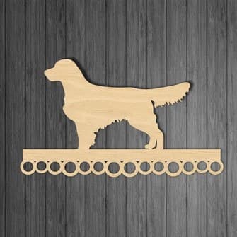 Golden Retriever Dog Medal Hanger Laser Cut Vector File