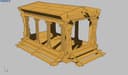 Greek Temple 3D Puzzle Laser Cut Vector File