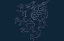 Griffin Heraldic Vector Design for Laser Cutting DXF