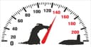 Grim Reaper Speedometer Sticker Vector for Car Decals