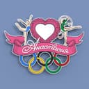 Gymnastics Medal Hanger with Photo Frame Laser Cut Vector File