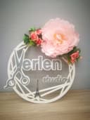 Hair Salon Logo Sign Vector for Laser Cutting, DXF/SVG/CDR