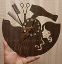 Hair Salon Wall Clock Laser Cut Vector File