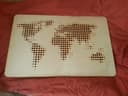 Halftone Dotted World Map Laser Cut Vector File (DXF/SVG)