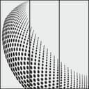 Halftone Sphere Gradient Pattern Vector for Laser Cutting
