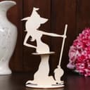 Halloween Witch Napkin Holder DXF Vector File