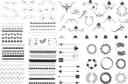 Hand-Drawn Decorative Ornaments and Borders Vector Collection